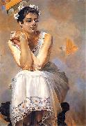 Jacek Malczewski Pythia oil